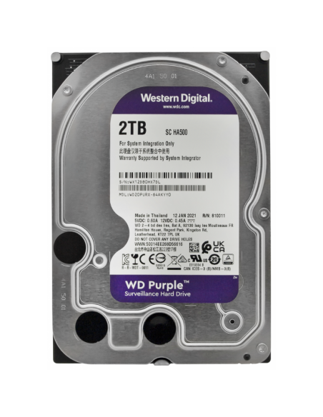 Hard Disk HDD WD Purple da 2 TB