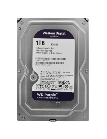 Hard Disk HDD WD Purple da 1 TB
