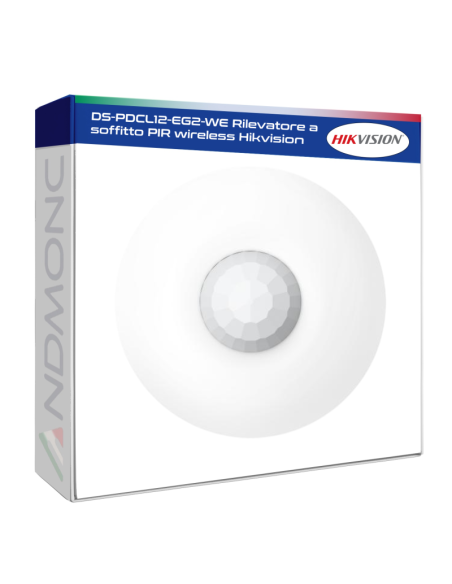 DS-PDCL12-EG2-WE Rilevatore a soffitto PIR wireless Hikvision