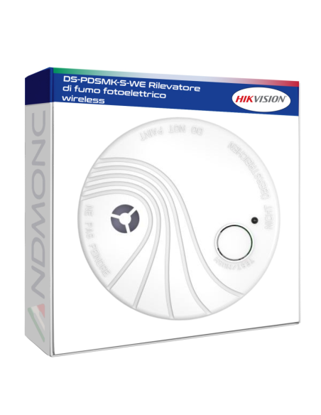 Rilevatore di fumo fotoelettrico wireless Hikvision DS-PDSMK-S-WE