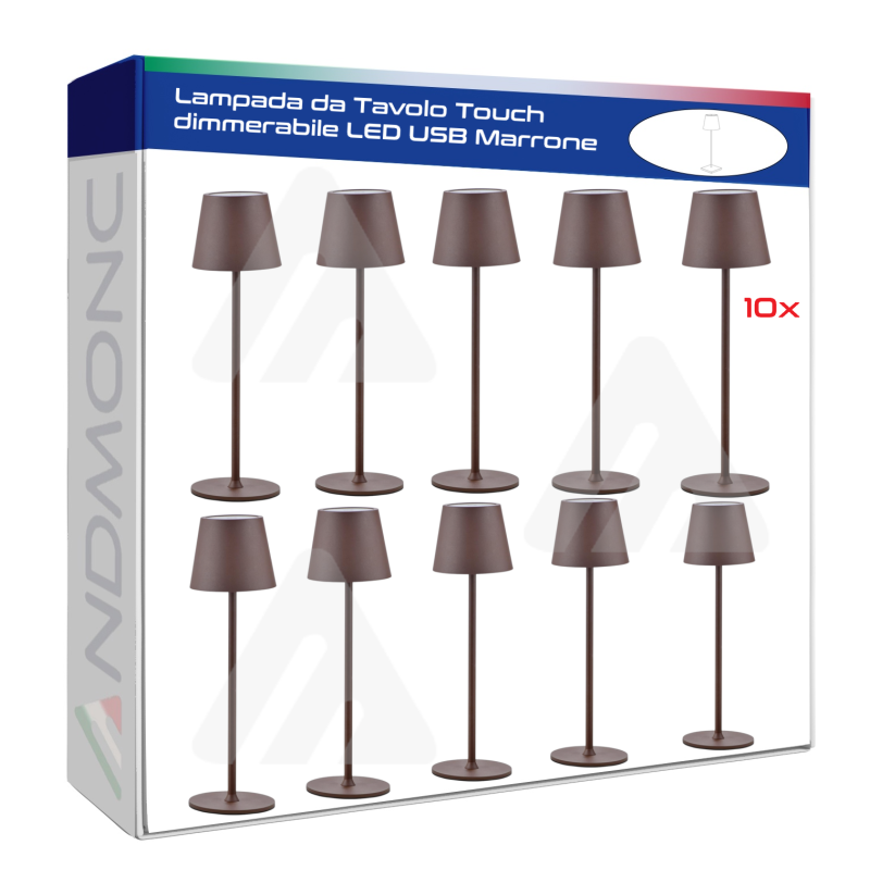 10x Lampade da Tavolo Touch dimmerabile LED USB...