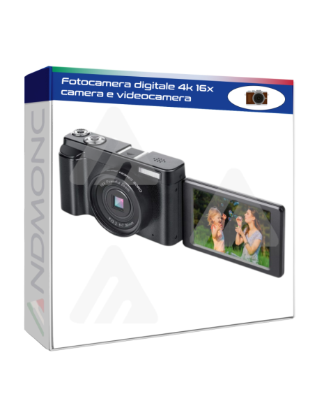 Fotocamera digitale 4k 16x camera e videocamera