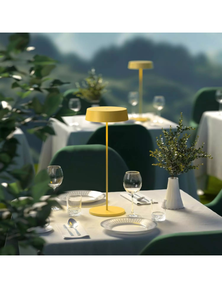 Lampada Da Tavolo Senza Fili touch Dimmerabile Giallo