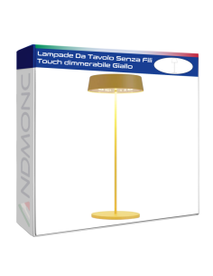 Lampada Da Tavolo Senza Fili touch Dimmerabile Giallo