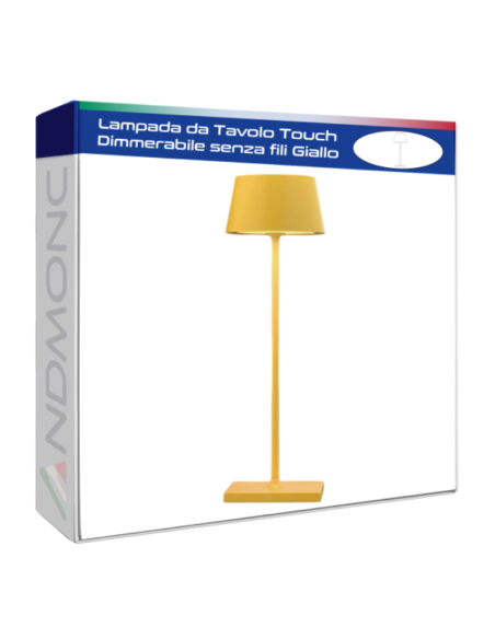 Lampada da Tavolo Touch Dimmerabile senza fili Giallo