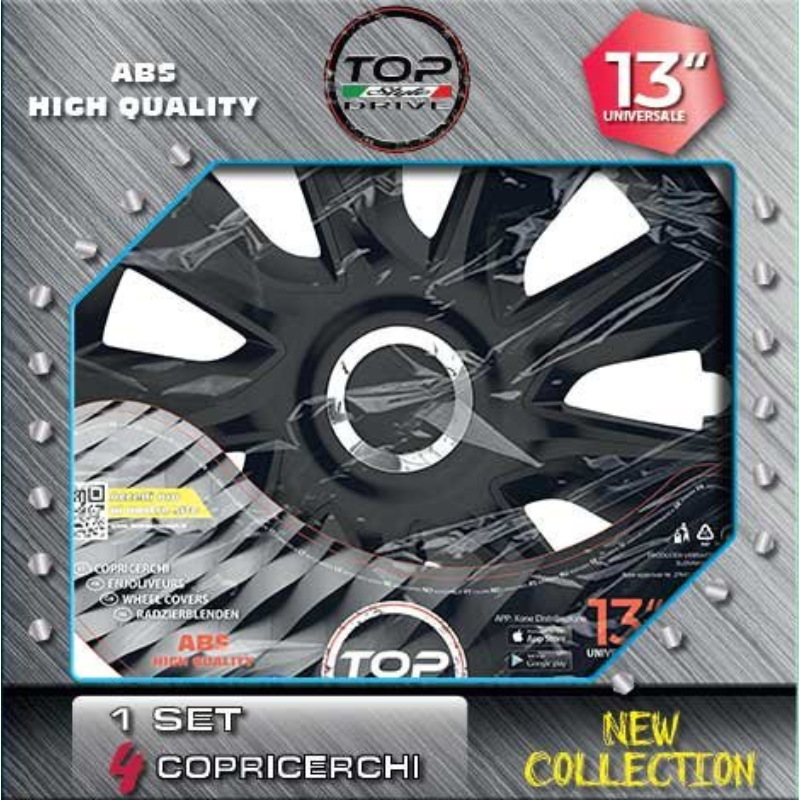 COPRICERCHI BLACK STRATOS 4pz.