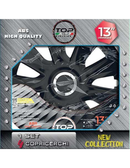 COPRICERCHI BLACK STRATOS 4pz.