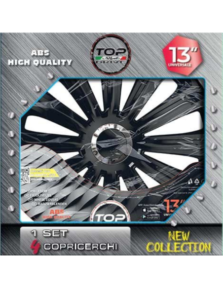 COPRICERCHI BLACK TREND 4pz.