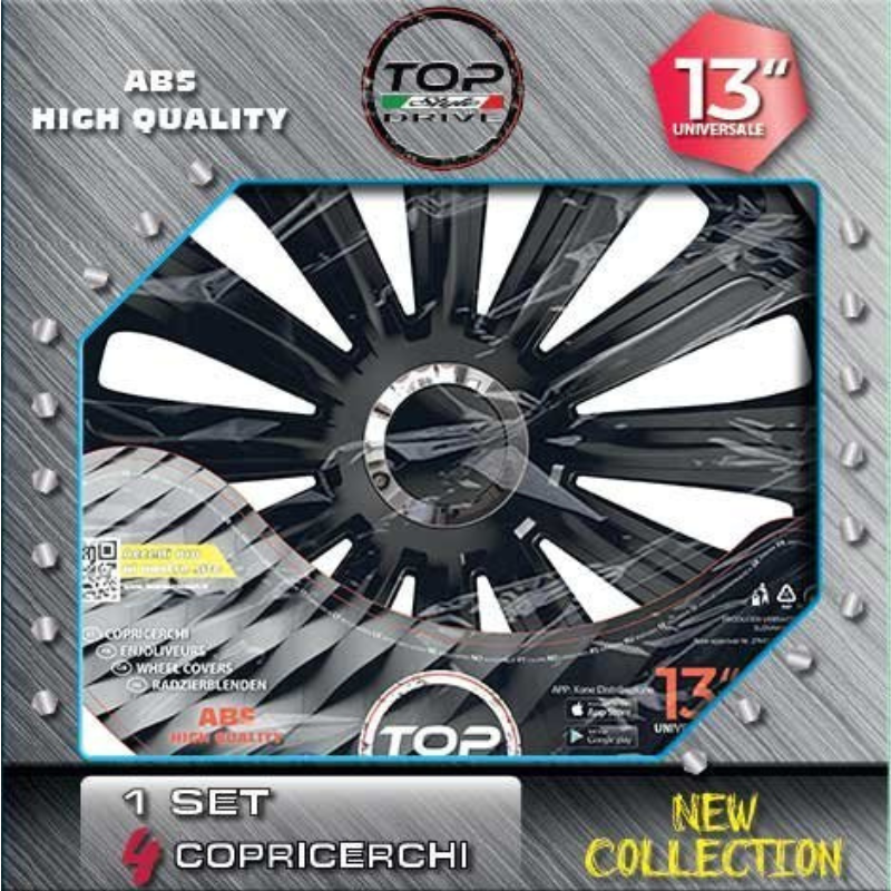 COPRICERCHI CRAFT RC BLACK 4pz.