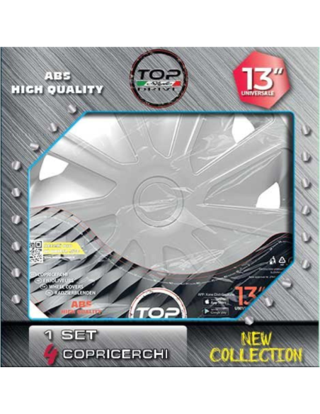 COPRICERCHI CRAFT RC SILVER 4pz.