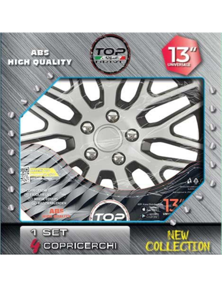 COPRICERCHI SILVER & BLACK DAKAR 4pz.