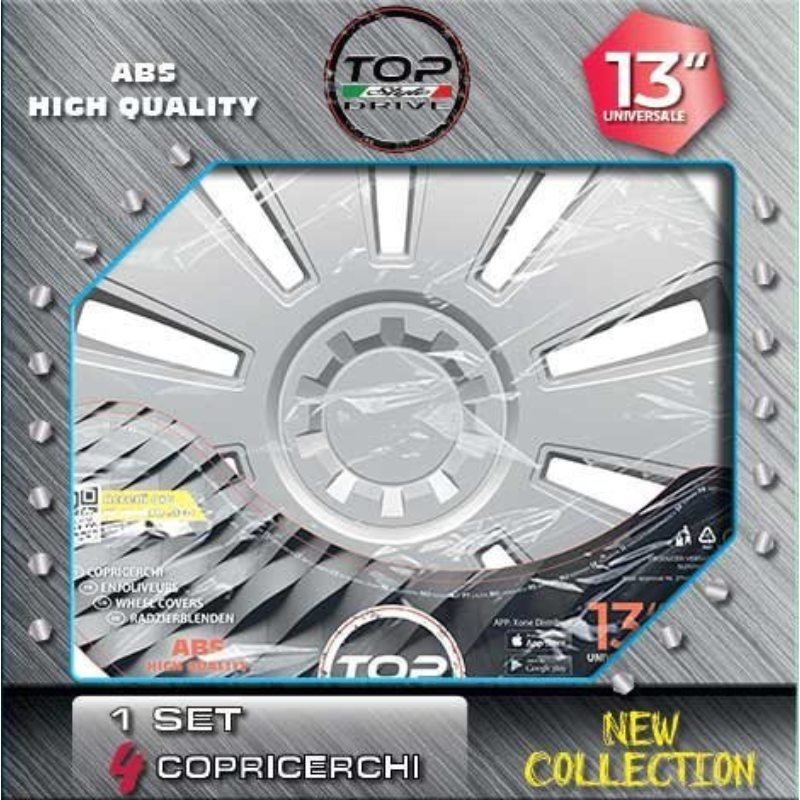 COPRICERCHI SILVER GRID 4pz.