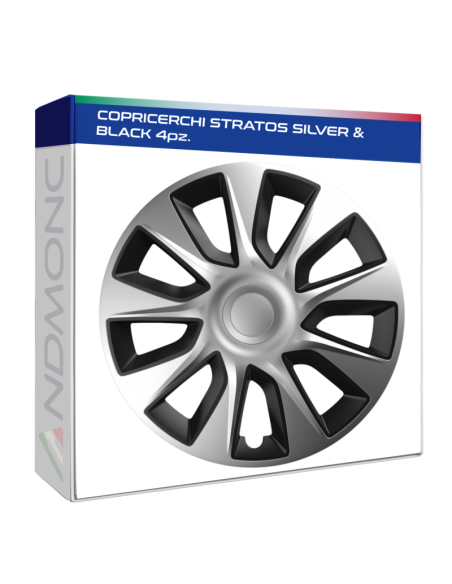 COPRICERCHI STRATOS SILVER & BLACK 4pz.