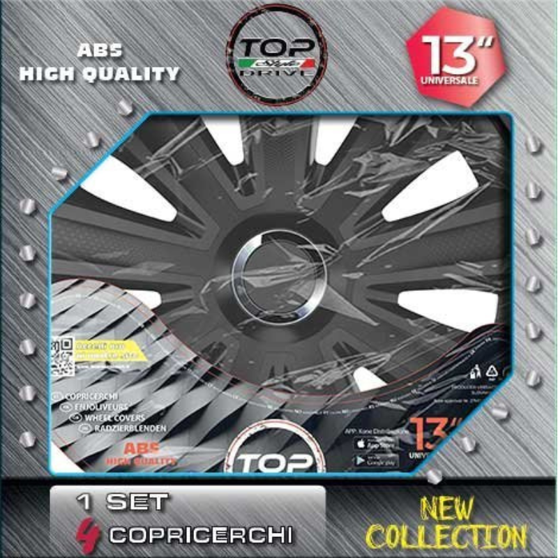 COPRICERCHIO AVIATOR RC BLACK 4pz.