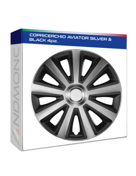 COPRICERCHIO AVIATOR SILVER & BLACK 4pz.