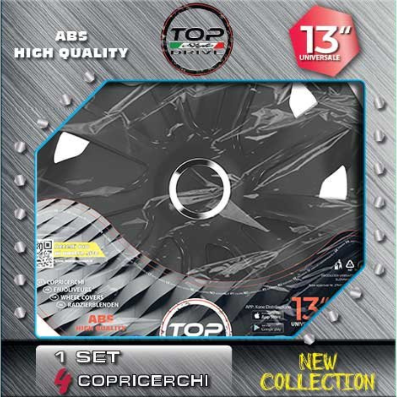 COPRICERCHIO CRAFT BLACK 4pz.