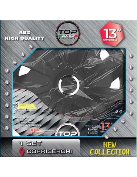 COPRICERCHIO CRAFT BLACK 4pz.