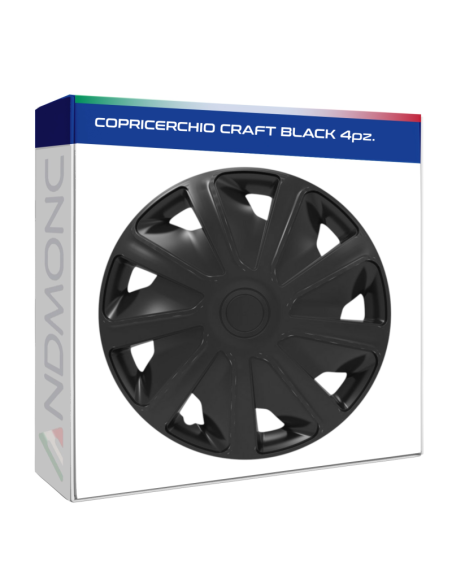 COPRICERCHIO CRAFT BLACK 4pz.