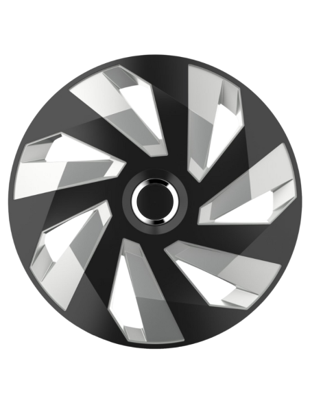 COPRICERCHIO VECTOR BLACK & SILVER 4pz.
