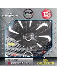 COPRICERCHIO WIND BLACK 4pz. 2