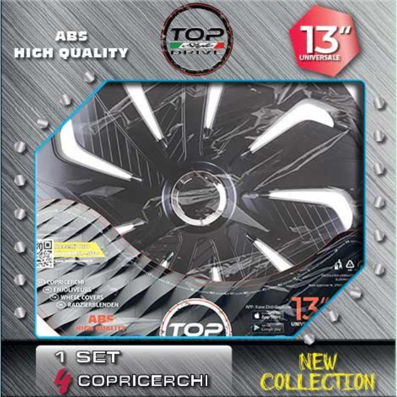 COPRICERCHIO WIND BLACK 4pz.