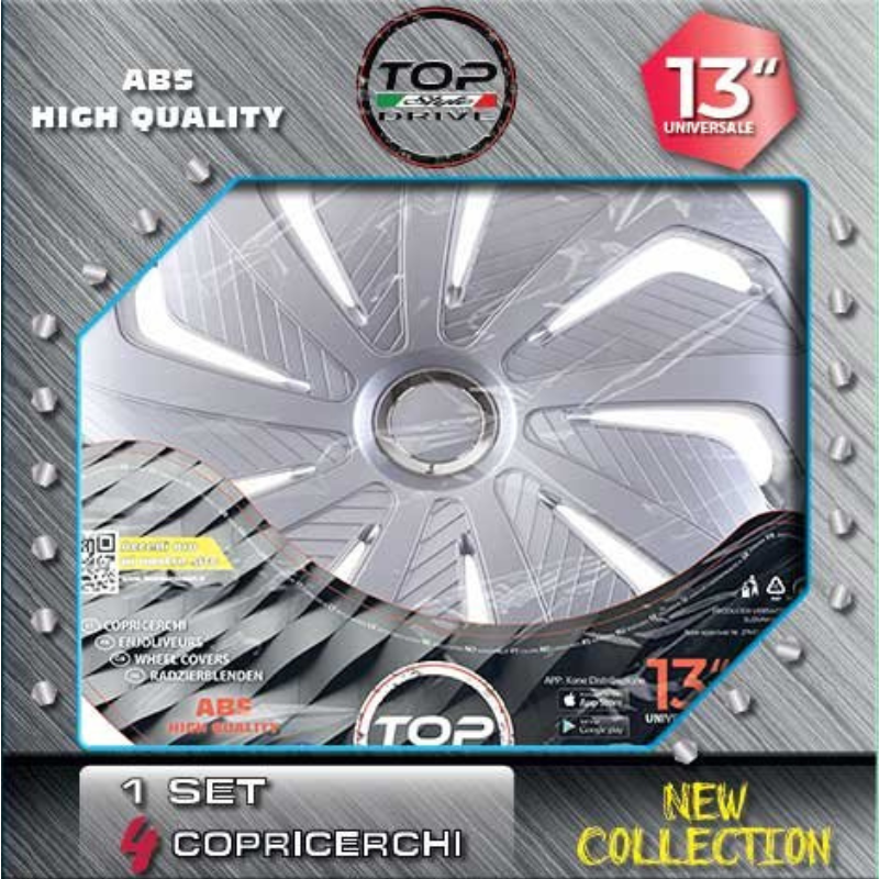 COPRICERCHIO WIND SILVER 4pz.