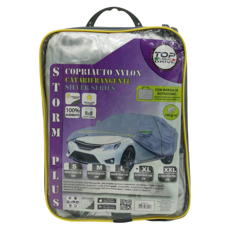 Telo Copriauto Nylon catarifrangente