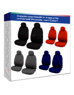 Coppia coprisedili in trapunta Procida, vari colori