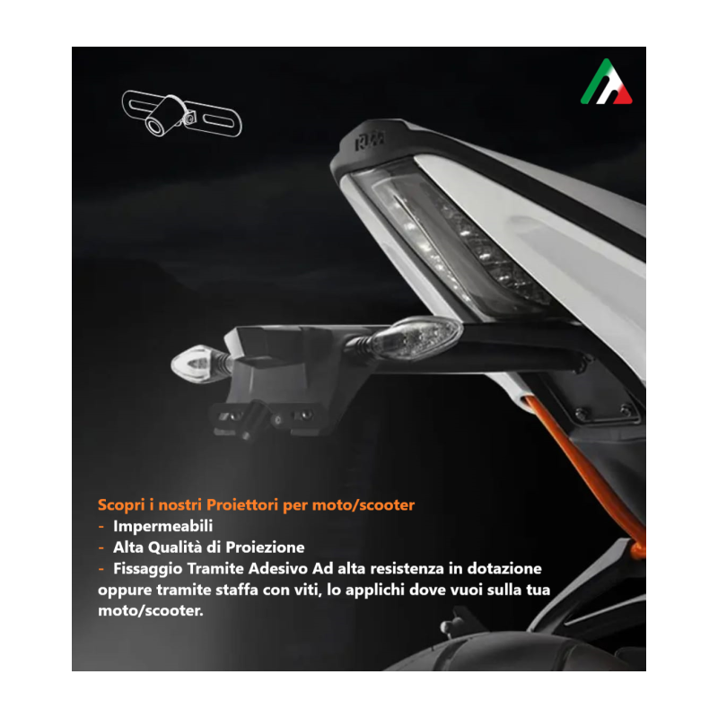 1x Proiettore moto BMW F800