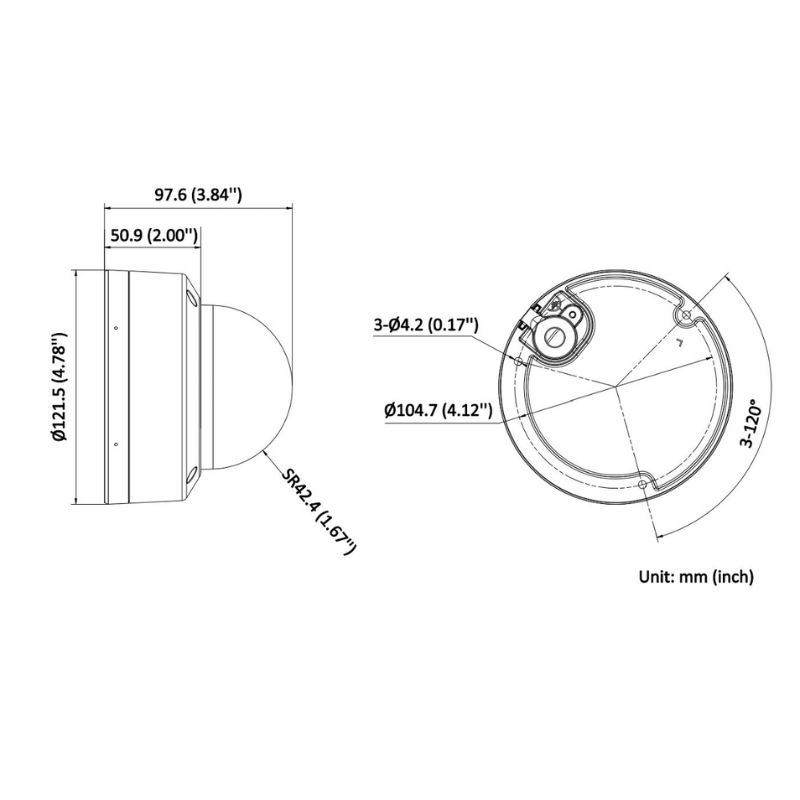 HikVision HWI-D160HA-LU Telecamera di rete dome...