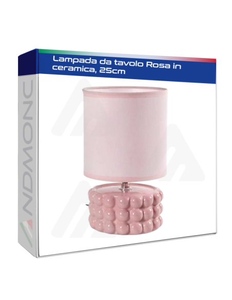 Lampada da tavolo Rosa in ceramica, 25cm