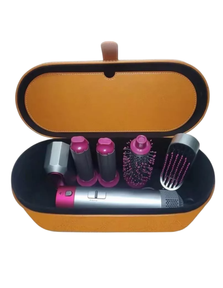 Spazzola Asciugacapelli 5in1 con 5 accessori , cofanetto incluso