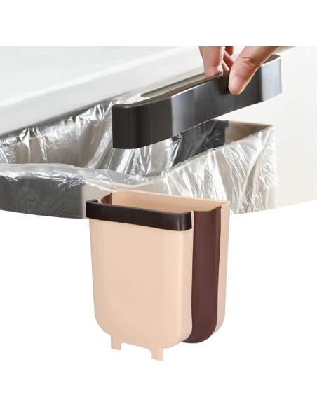 Pattumiera da Appendere Pattumiera da Appoggio Multifunzionale Impermeabile Pieghevole per Cucina Domestica Bagno