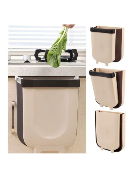 Pattumiera da Appendere Pattumiera da Appoggio Multifunzionale Impermeabile Pieghevole per Cucina Domestica Bagno