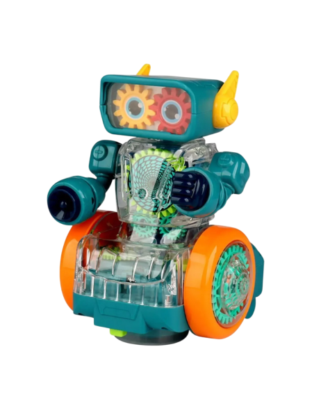 Giocattolo robot Rotante con ingranaggi meccanici Rotanti E Illuminazione Led