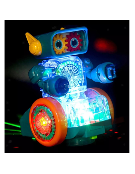 Giocattolo robot Rotante con ingranaggi meccanici Rotanti E Illuminazione Led