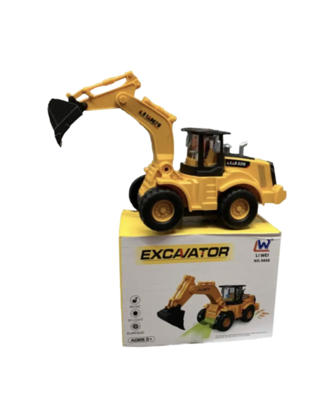 Escavatore Camion Costruzione Giocattolo Con Luce E Suono