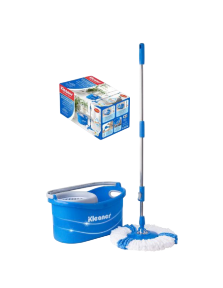 KLEANER SPIN Lavapavimenti Rotante Spin Mop Doppia rotazione centrifuga, Modalità mani Libere