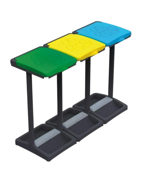 Tris Portasacco Raccolta Differenziata 3 Scomparti