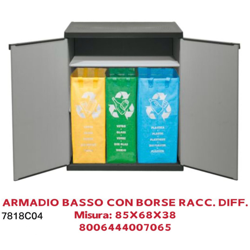 Armadietto per Raccolta differenziata in resina...
