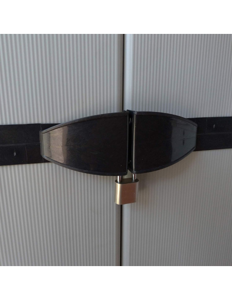 Armadio Alto a 2 Ante per Interno/Esterno con Ripiani Regolabili in altezza