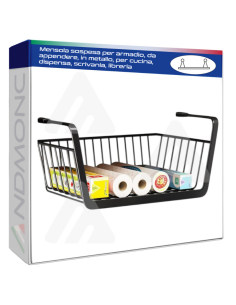 Mensola sospesa per armadio, da appendere, in metallo,...