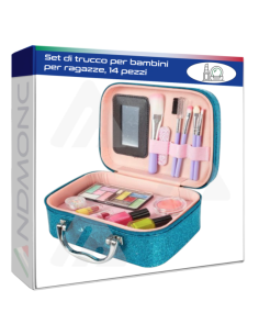 Set di trucco per bambini per ragazze, 14 pezzi