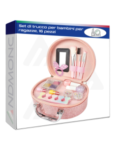Set di trucco per bambini per ragazze, 16 pezzi