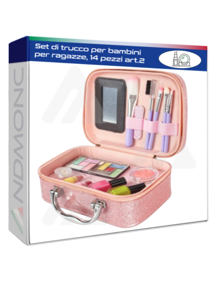 Set di trucco per bambini per ragazze, 14 pezzi art.2