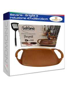 Bavaria - Griglia a induzione 47x28x1,6cm