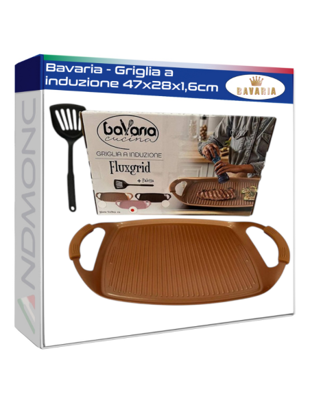 Bavaria - Griglia a induzione 47x28x1,6cm