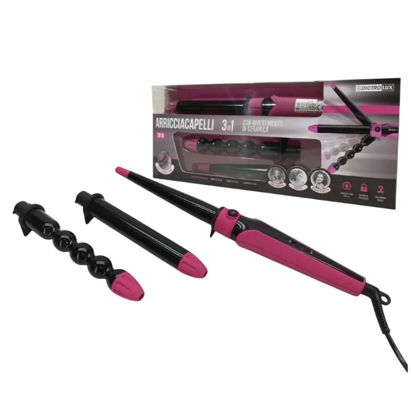 Piastra Arricciacapelli 3 in 1 set...