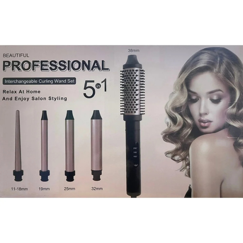 Set 5 in 1 Spazzola Termica per Capelli