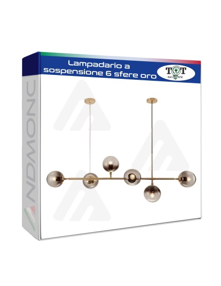 LAMPADARIO ORO E27_3 art. 71645